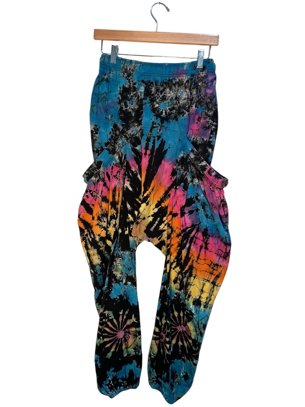 Kathmandu Imports Tie Dye Harem Pants Drop Crotch